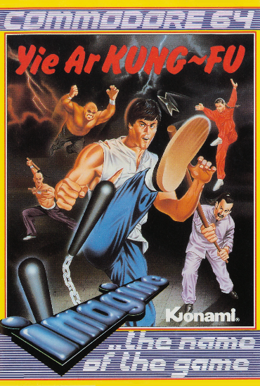 Yie Ar Kung Fu box art for Commodore 64